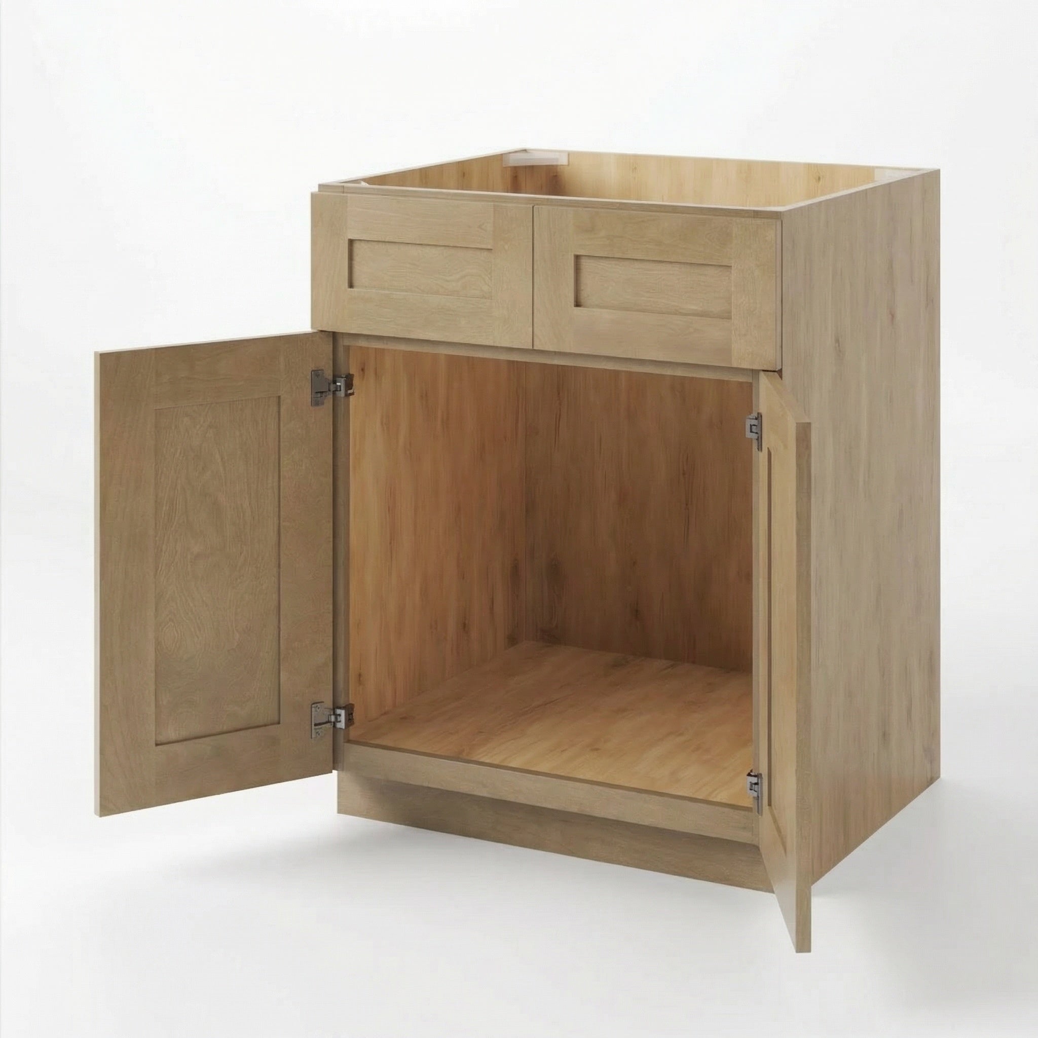 Vale Shaker Sink Base With Double Doors and False Drawers