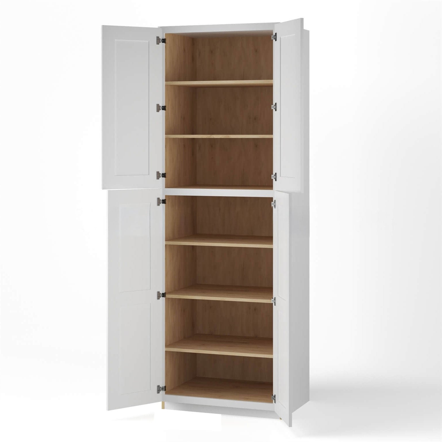 White Shaker 24″ W Utility Pantry Cabinet