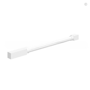 White Shaker Fluted Decorative Leg