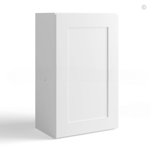 White Shaker 30″ H Single Door Wall Cabinet