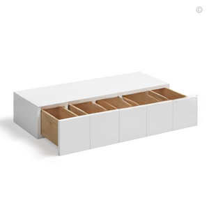 White Shaker Wall Spice Drawer
