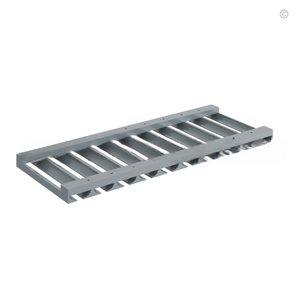 Gray Shaker Glass Holder
