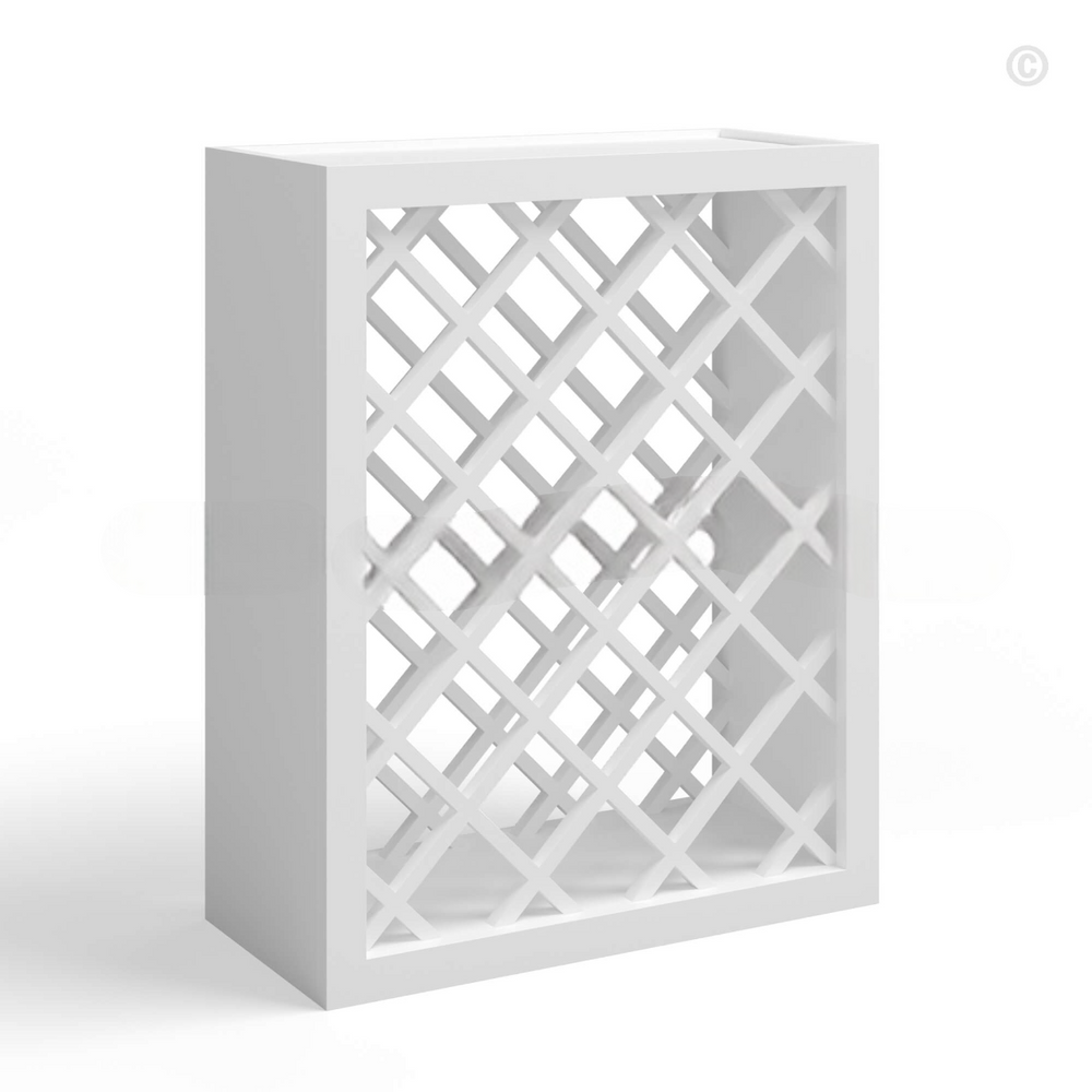 White Shaker Wine Rack