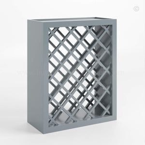 Gray Shaker Wine Rack