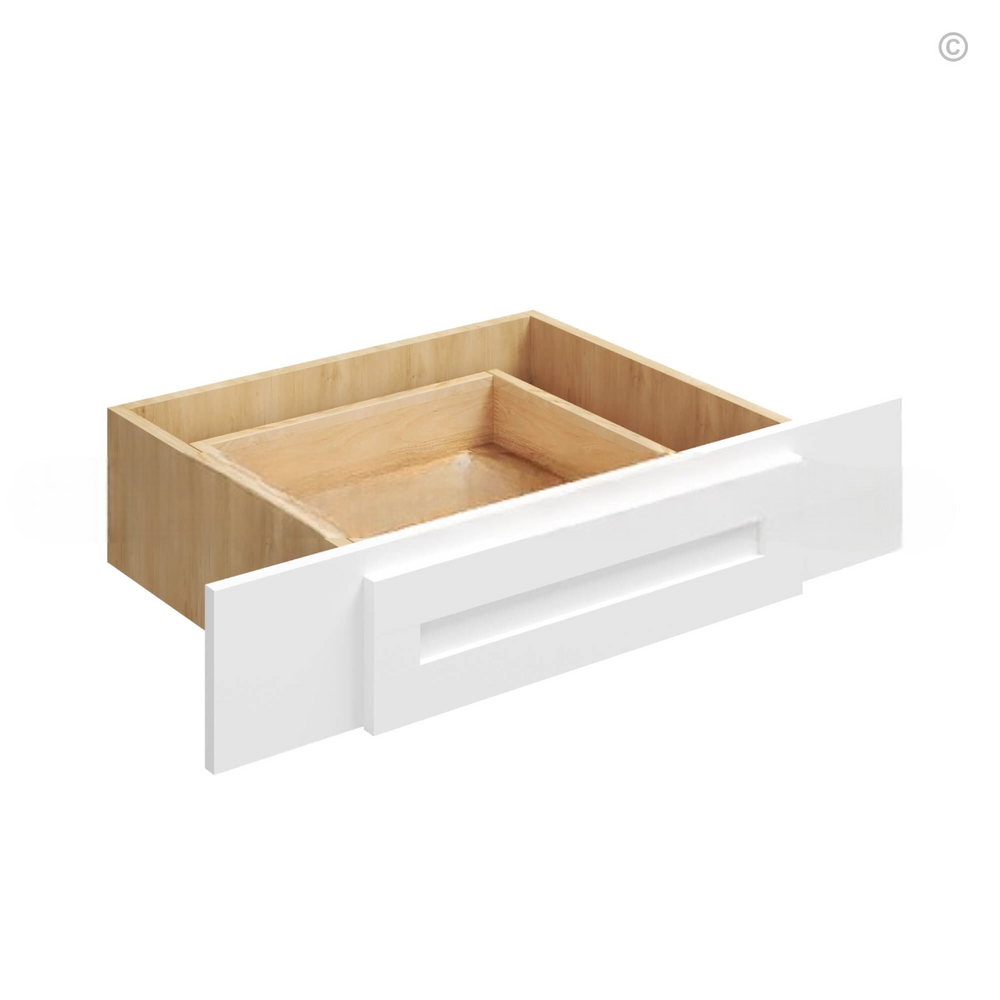 White Shaker Knee Drawer