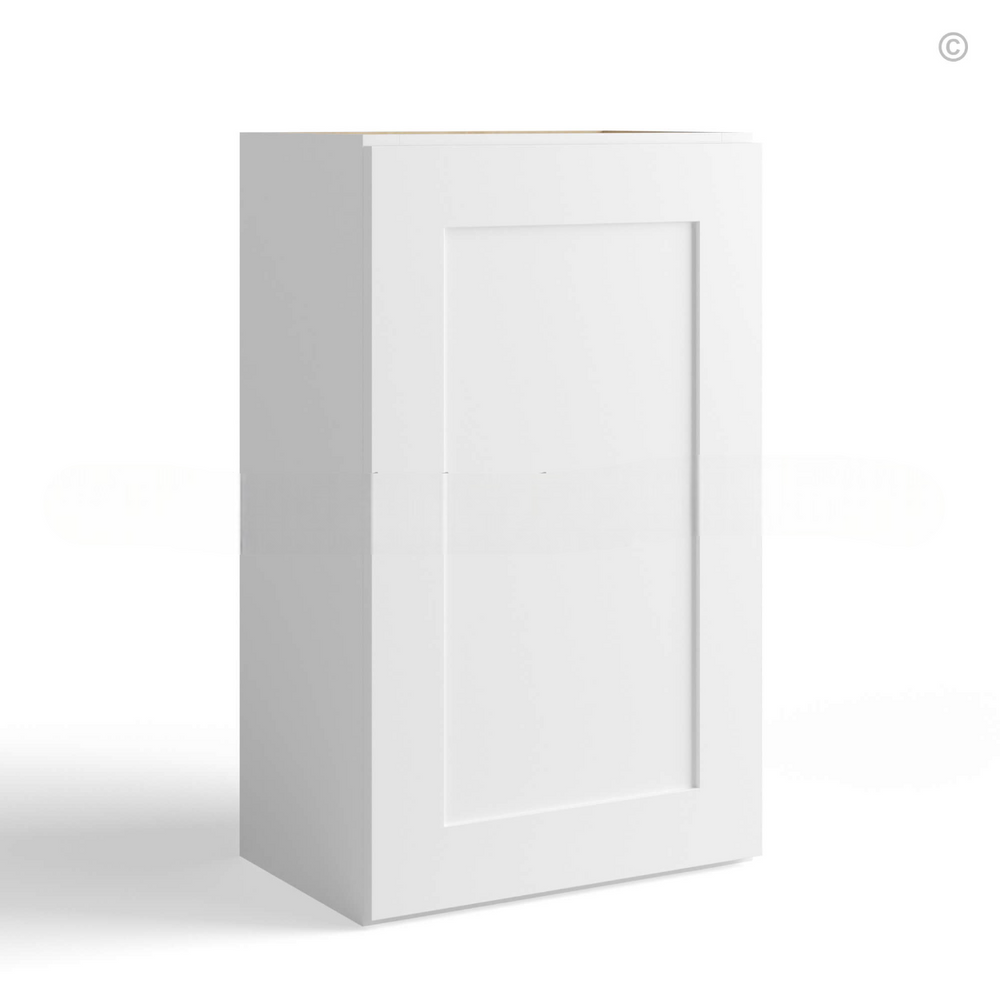 White Shaker 36″ H Single Door Wall Cabinet