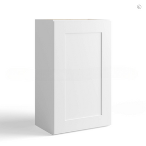 White Shaker 36″ H Single Door Wall Cabinet