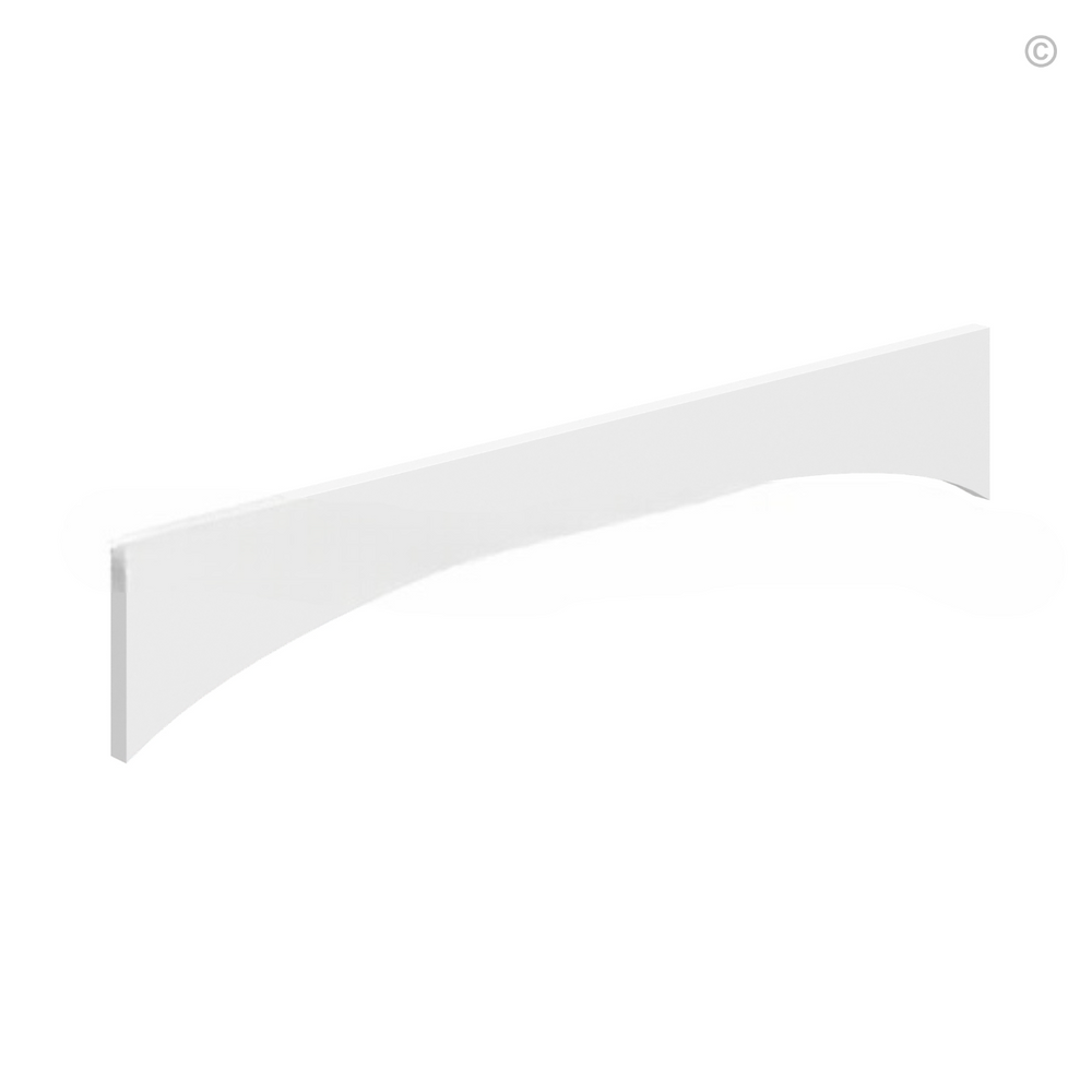 White Shaker Arched Valance