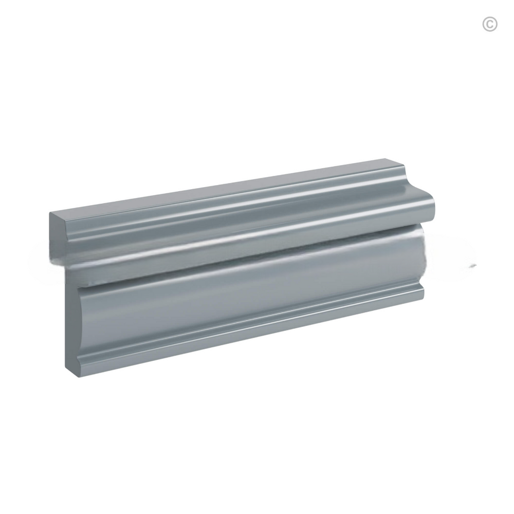 Gray Shaker Light Rail Moulding