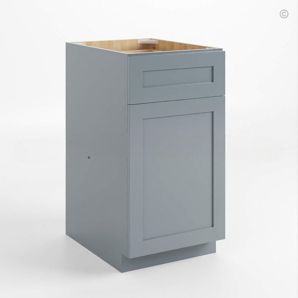 Gray Shaker Document File Base Cabinet
