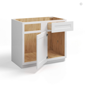 White Shaker Blind Corner Base Cabinet (L/R interchangeable)