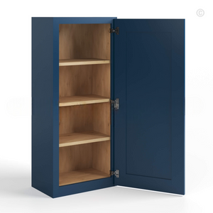 Navy Blue Shaker 42″ H Single Door Wall Cabinet