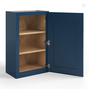 Navy Blue Shaker 30″ H Single Door Wall Cabinet