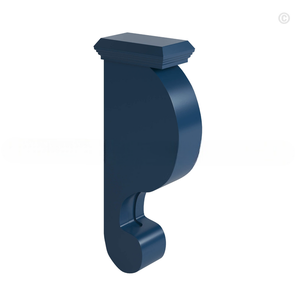 Navy Blue Shaker Corbel 12 3/4″H