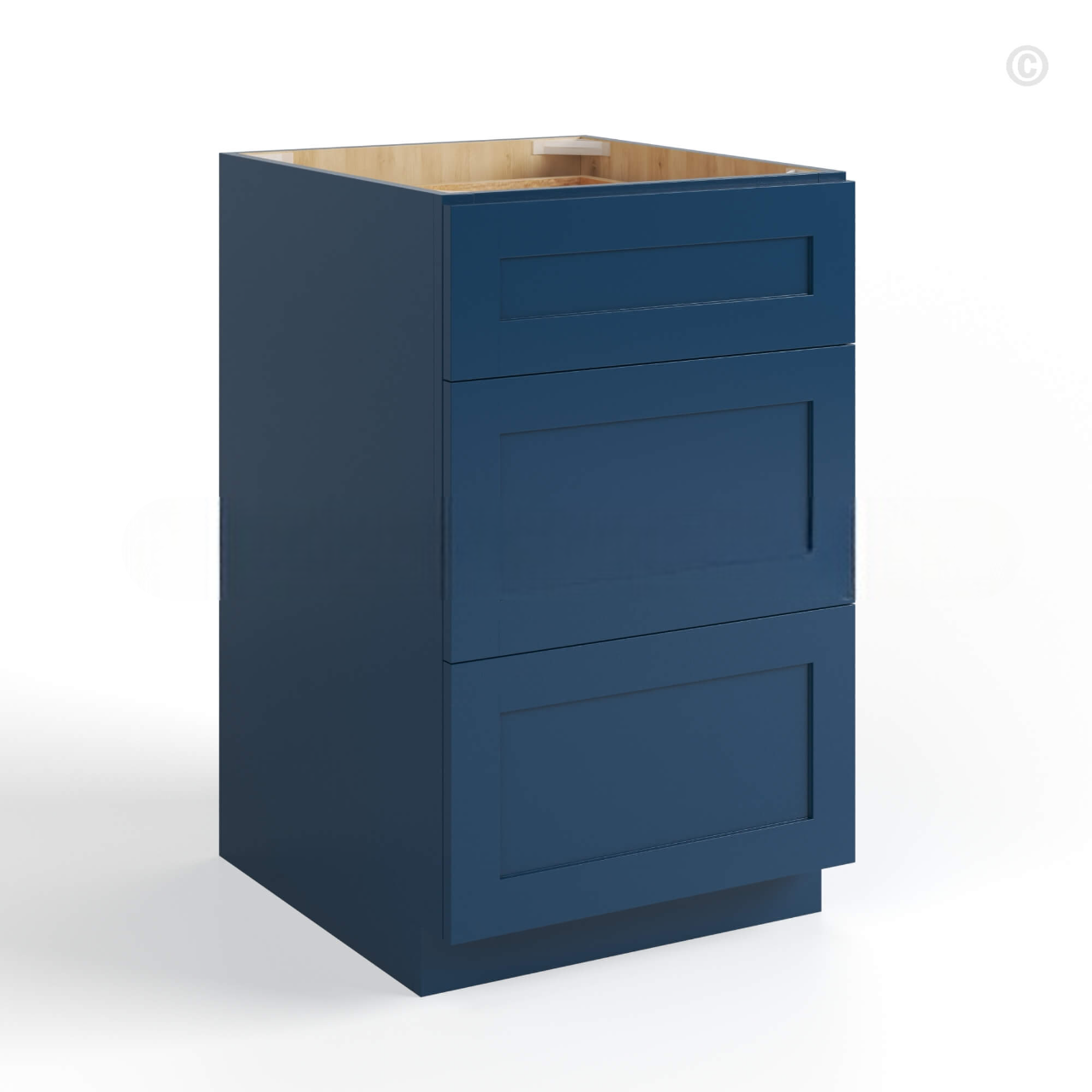 Navy Blue Shaker Drawer Base