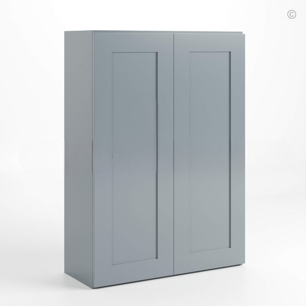 Gray Shaker 42″ H Double Door Wall Cabinet