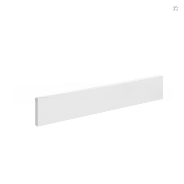 White Shaker Toe Kick