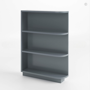 Gray Shaker Base End Shelf (Reversible)