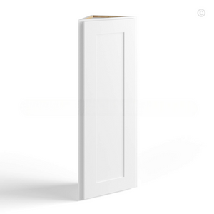 White Shaker 12″ Angle Wall Cabinet