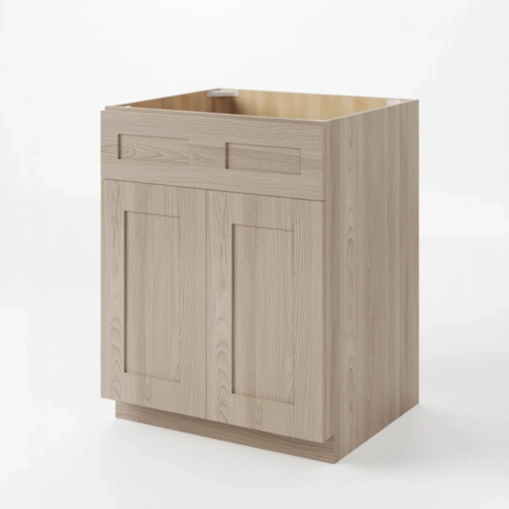 Vale Shaker Sink Base With Double Doors and False Drawers