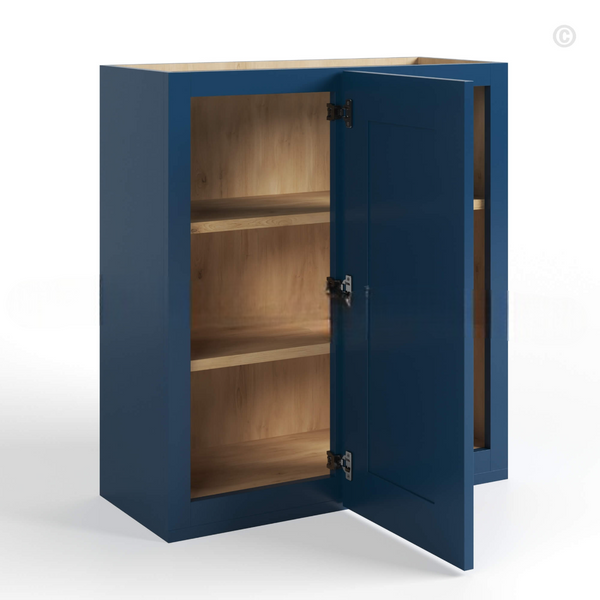 Navy Blue Shaker 30″ H Wall Blind Cabinet