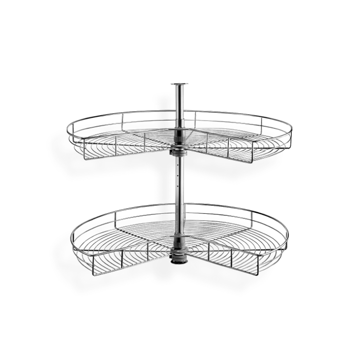 White Shaker Chrome Tray