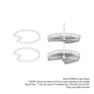 White Shaker Chrome Tray