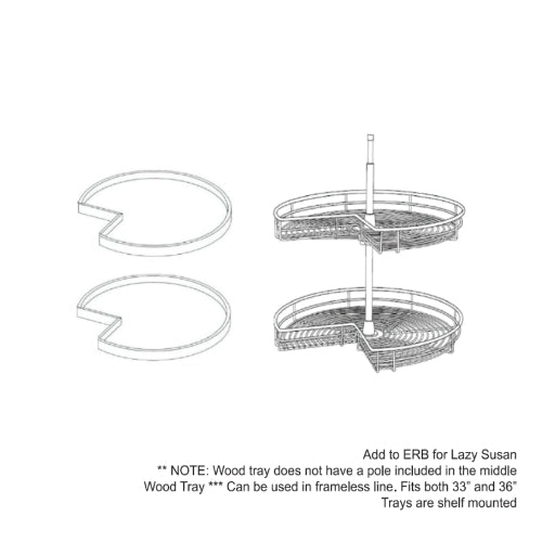 White Shaker Chrome Tray