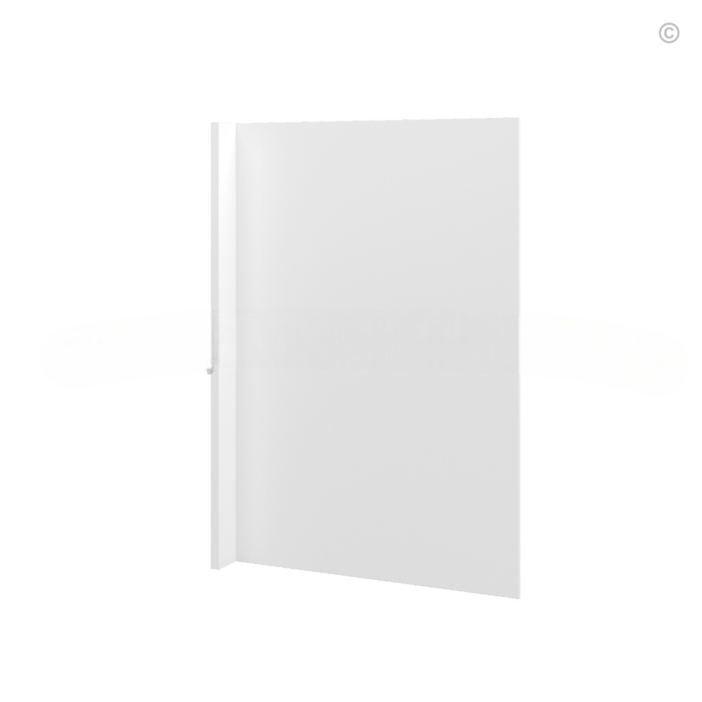 White Shaker Dishwasher Return Panel