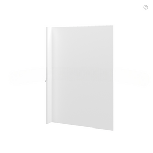 White Shaker Dishwasher Return Panel