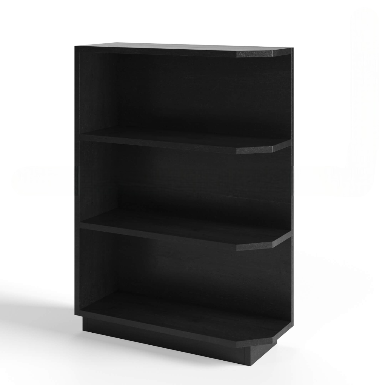 Mocha Slate Shaker Base End Shelf Cabinet