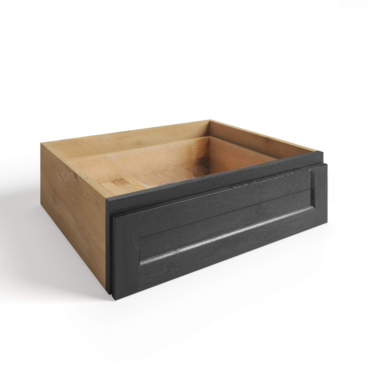 Mocha Slate Shaker Vanity Knee Drawer