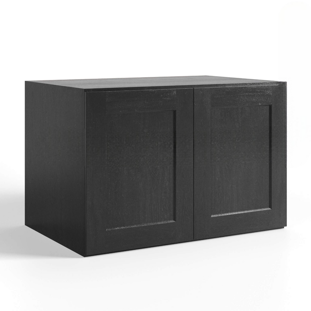 Slate Grey Shaker Double Door Wall Cabinet – 24″D