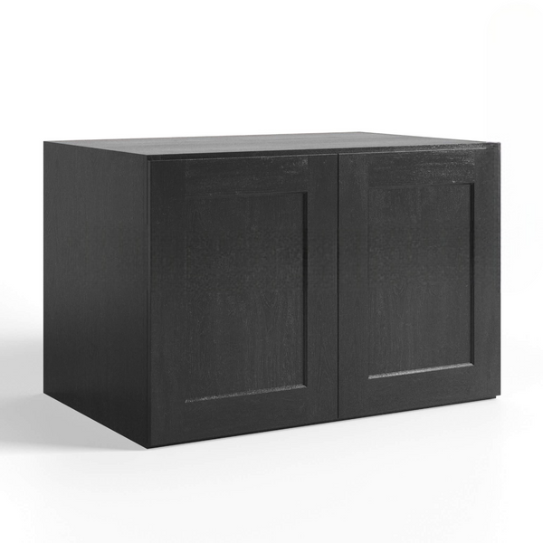 Slate Grey Shaker Double Door Wall Cabinet – 24″D