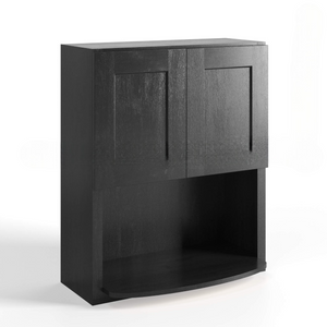 Slate Grey Shaker Wall Microwave Cabinet