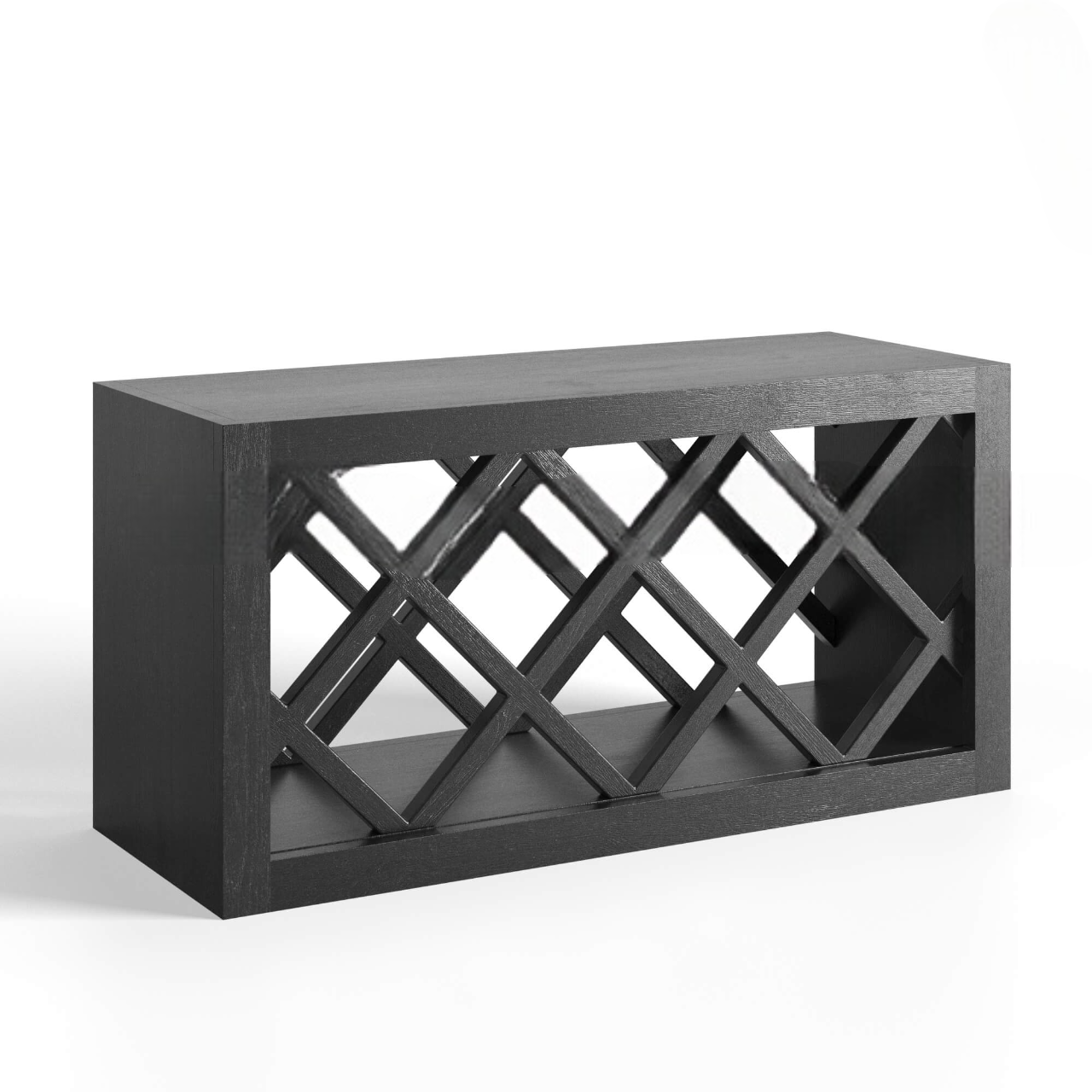 Mocha Slate Shaker Wall Wine Rack